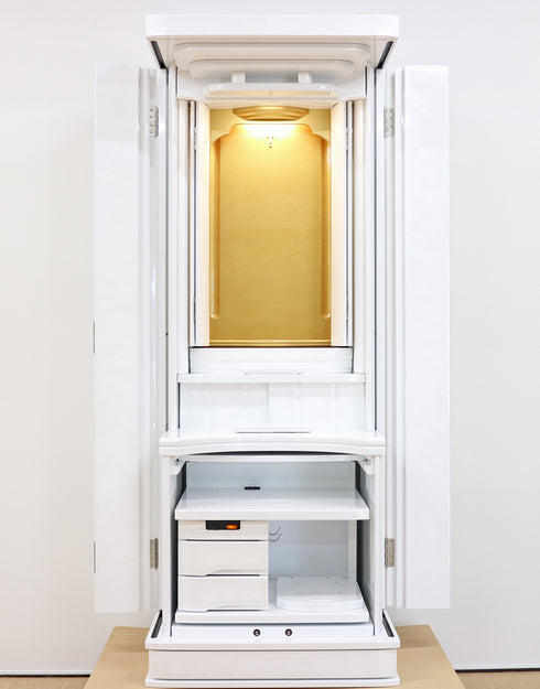 Soka Gakkai Furniture-style Buddhist Altar "Akane" Available in 4 colors Made in Japan Rainbow Gold Cabinet Compatible with Permanent Gohonzon
